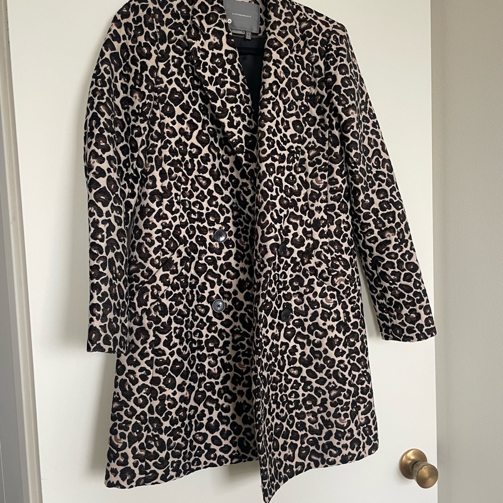 Leopard Print Women's Coat